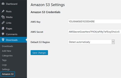 simple-download-monitor-amazon-s3-settings-menu